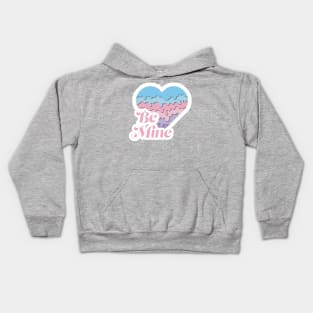 Paper cutout heart Kids Hoodie